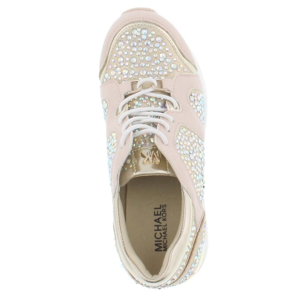NIB MICHAEL MICHAEL KORS BIG KIDS GIRLS NEO KRYSTAL ATHLETIC SHOES US5 - Picture 9 of 9